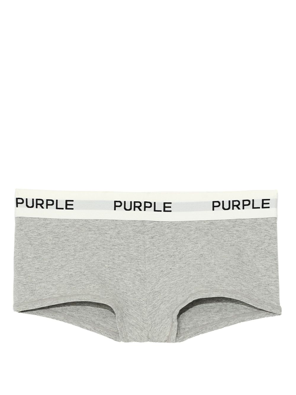 Purple Brand logo织带三角内裤 - 灰色