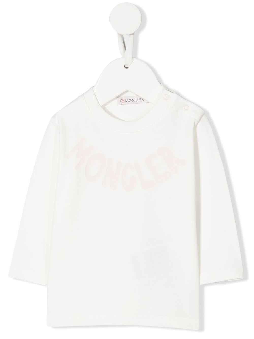 Moncler Enfant 盟可睐 Enfant logo印花细节T恤 - 白色