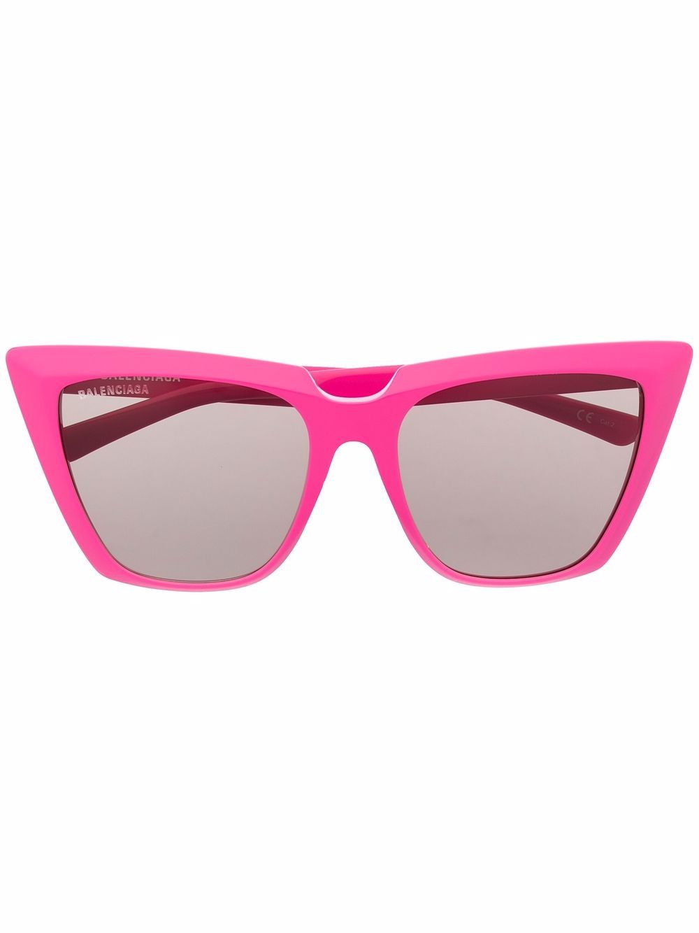 Balenciaga Eyewear 有色镜片猫眼框太阳眼镜 - 粉色