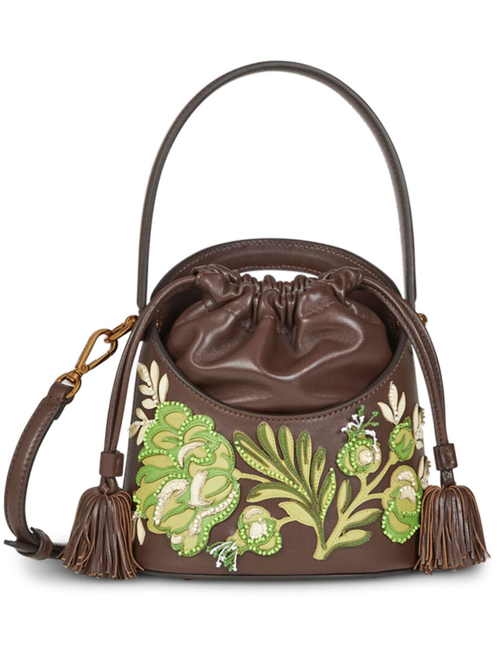 ETRO Saturno 中号水桶包 - 褐色