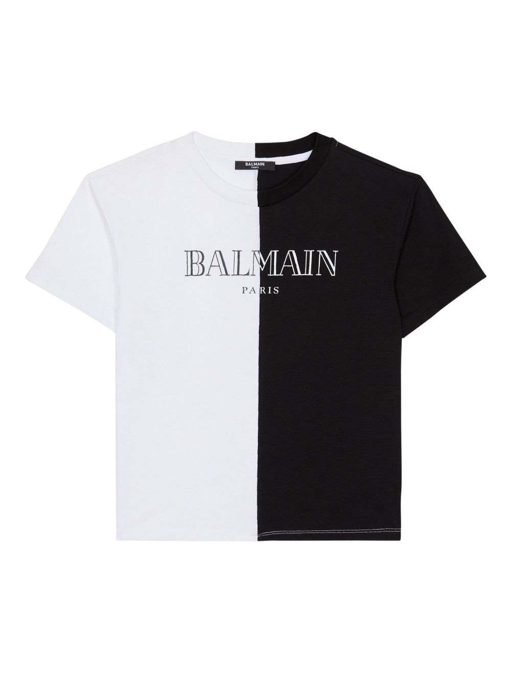 Balmain Kids 双色T恤 - 白色