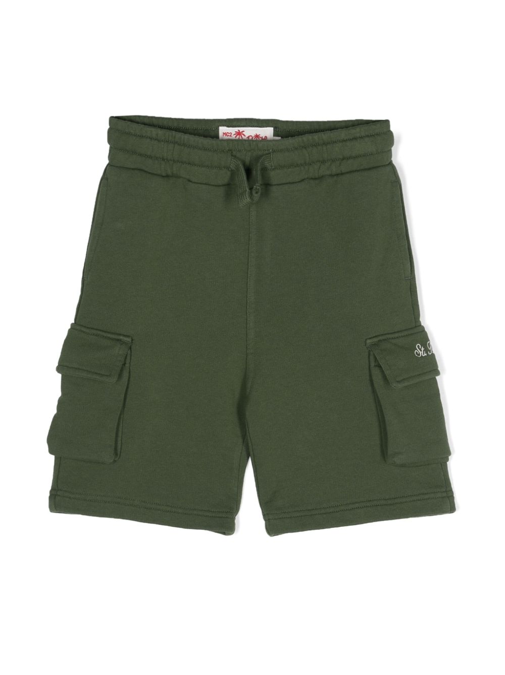 MC2 Saint Barth Kids Cargy Jr 工装短裤 - 绿色