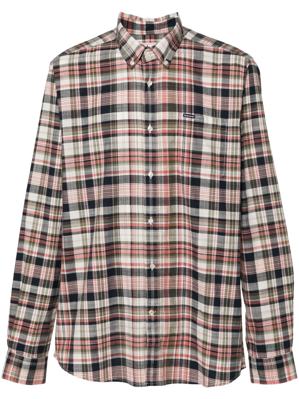 Barbour 格纹棉衬衫 - 粉色