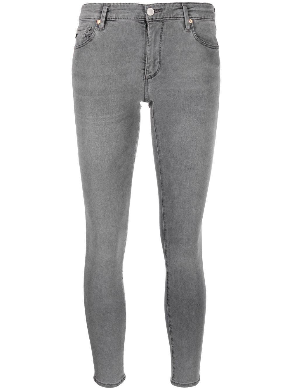 AG Jeans 中腰牛仔打底裤 - 灰色