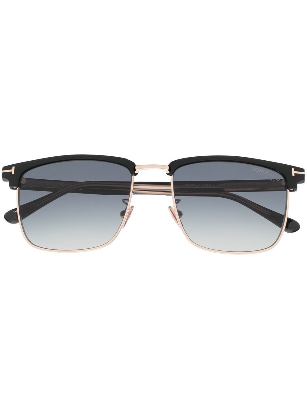TOM FORD Eyewear logo标牌镜腿太阳眼镜 - 黑色