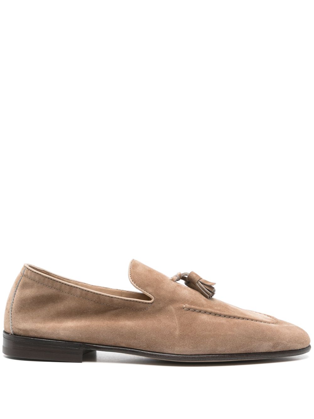 Brunello Cucinelli 绒面皮乐福鞋 - 褐色
