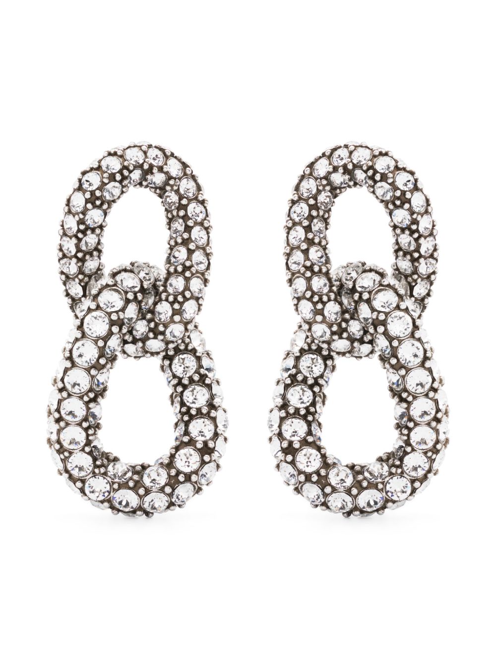 ISABEL MARANT Funky Ring 晶饰耳环 - 银色