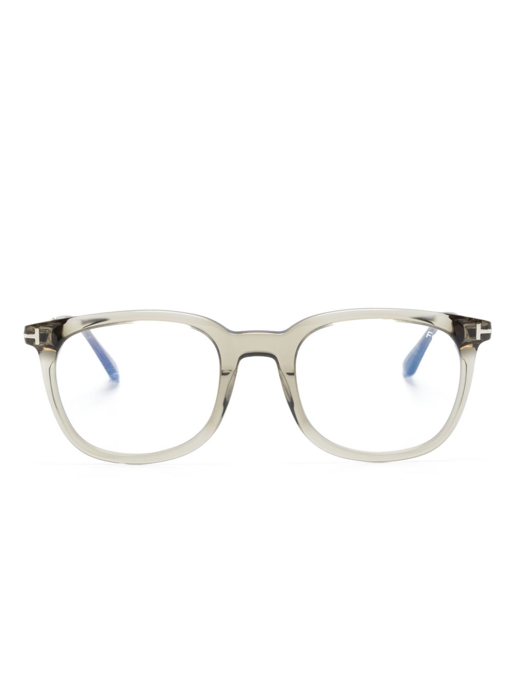 TOM FORD Eyewear 透明圆框眼镜 - 灰色