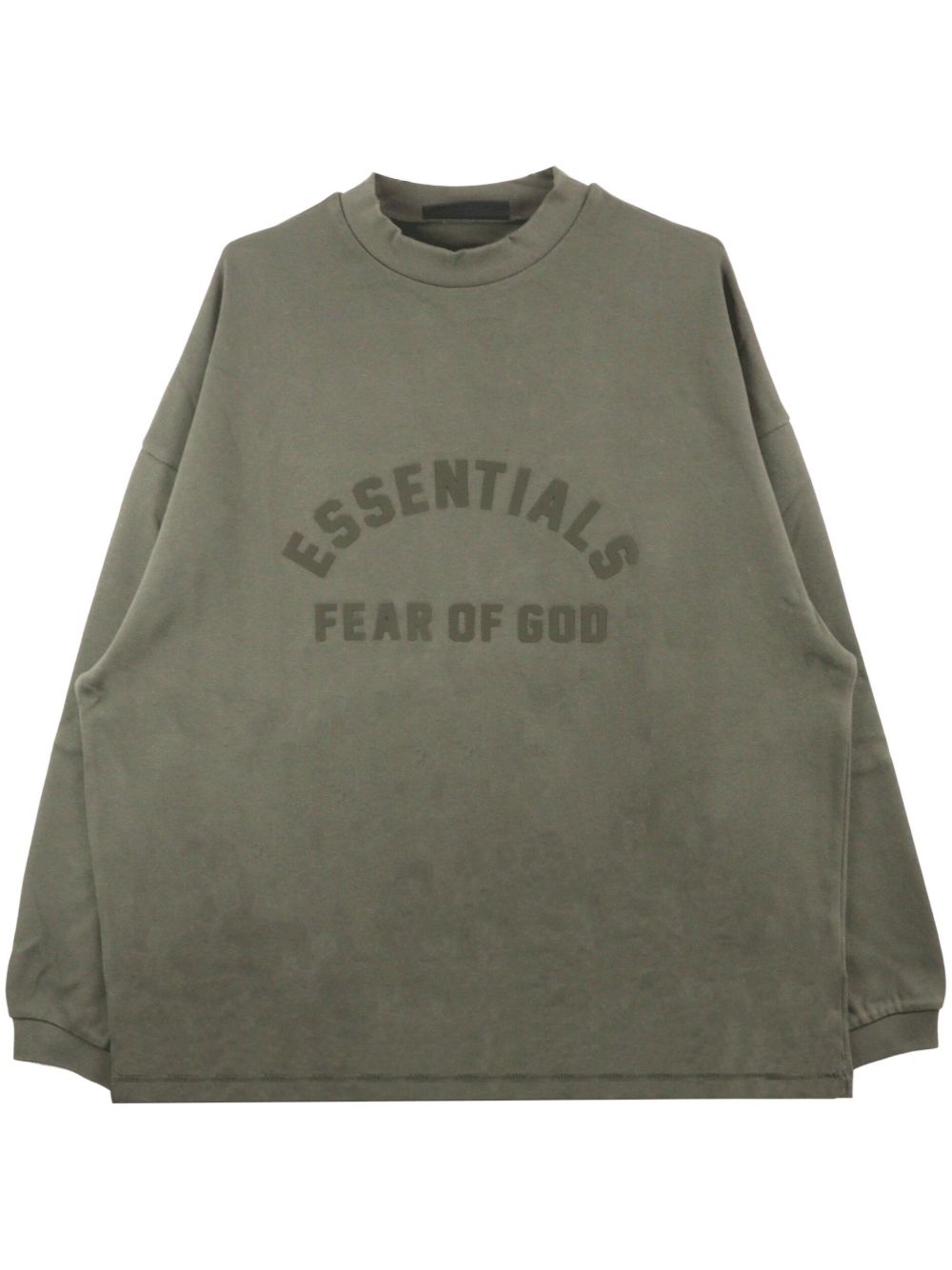 FEAR OF GOD ESSENTIALS logo印花棉卫衣 - 绿色