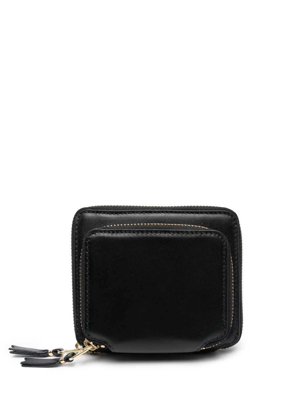Comme Des Garçons Wallet 拉链皮质钱包 - 黑色
