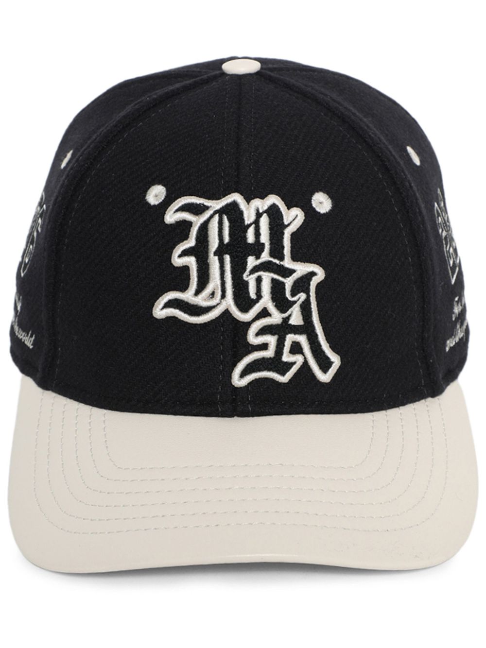 AMIRI Ma Spirit logo刺绣棒球帽 - 黑色