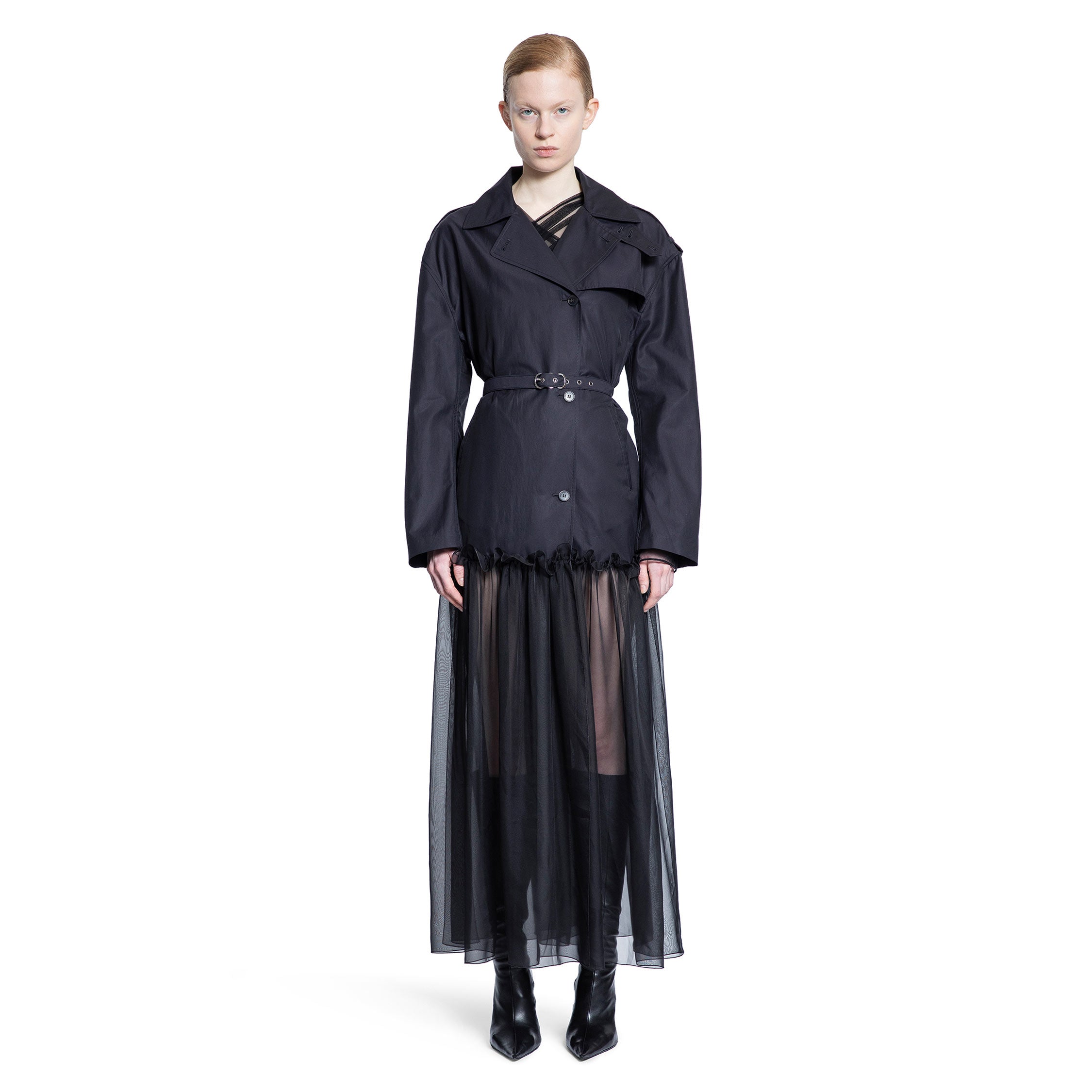NENSI DOJAKA WOMAN BLACK COATS