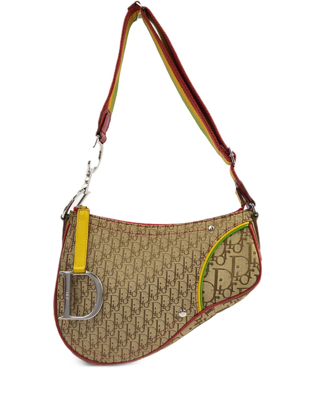 Christian Dior Pre-Owned Rasta Line Saddle 单肩包（2004年典藏款） - 中性色