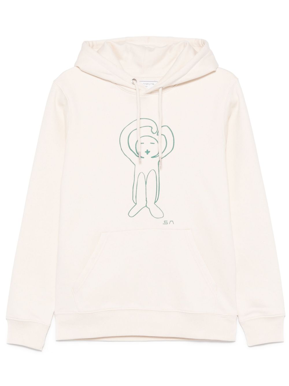 Société Anonyme logo印花连帽衫 - 白色