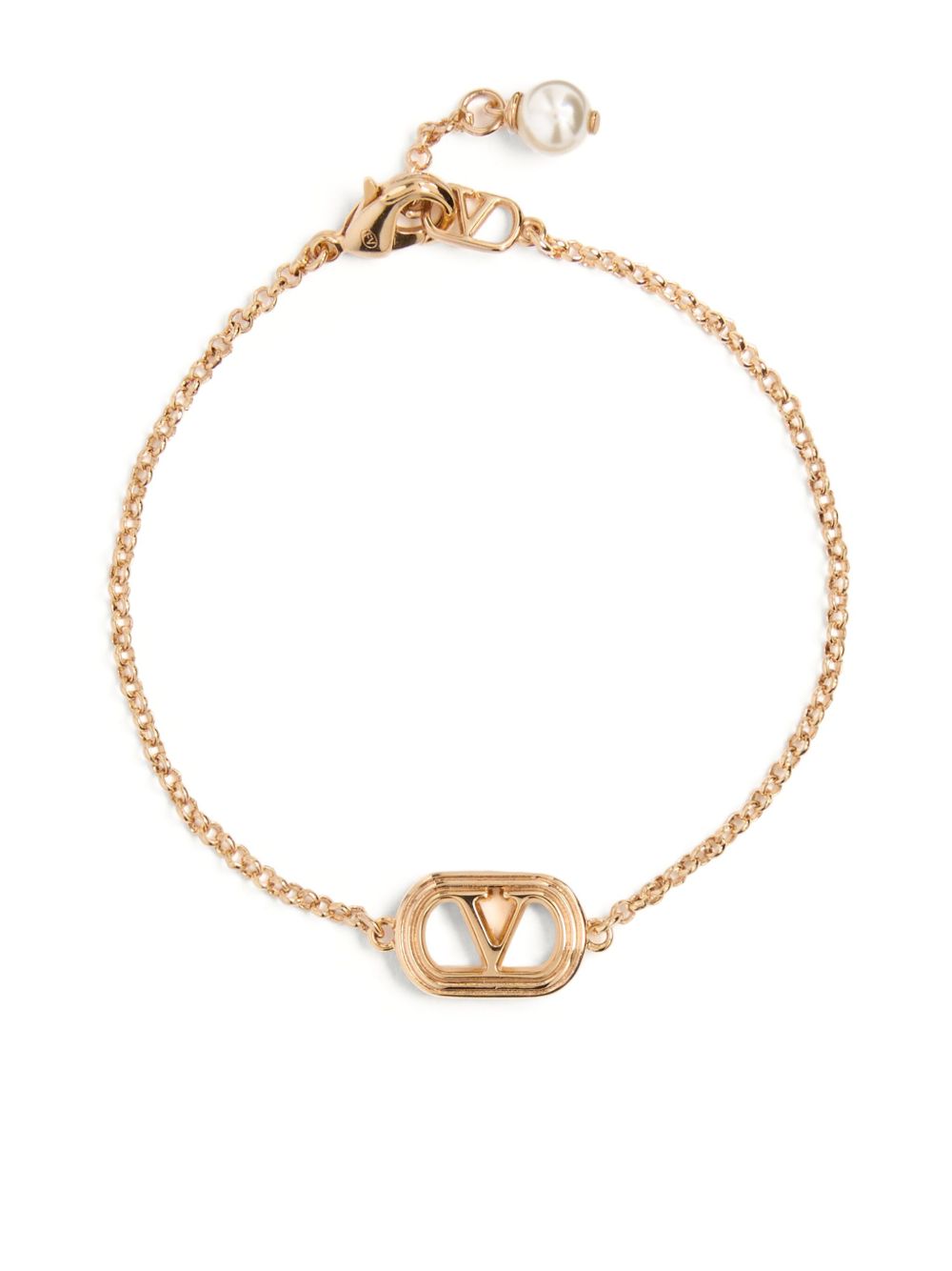 Valentino Garavani Oval 手链 - 金色