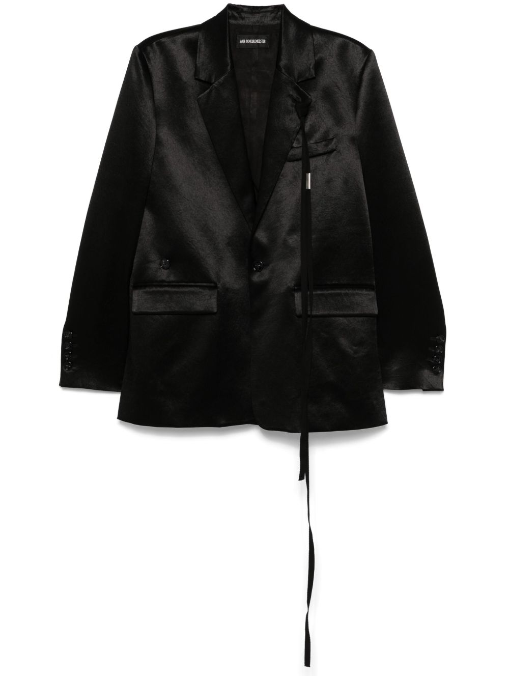 Ann Demeulemeester Elin 西装夹克 - 黑色