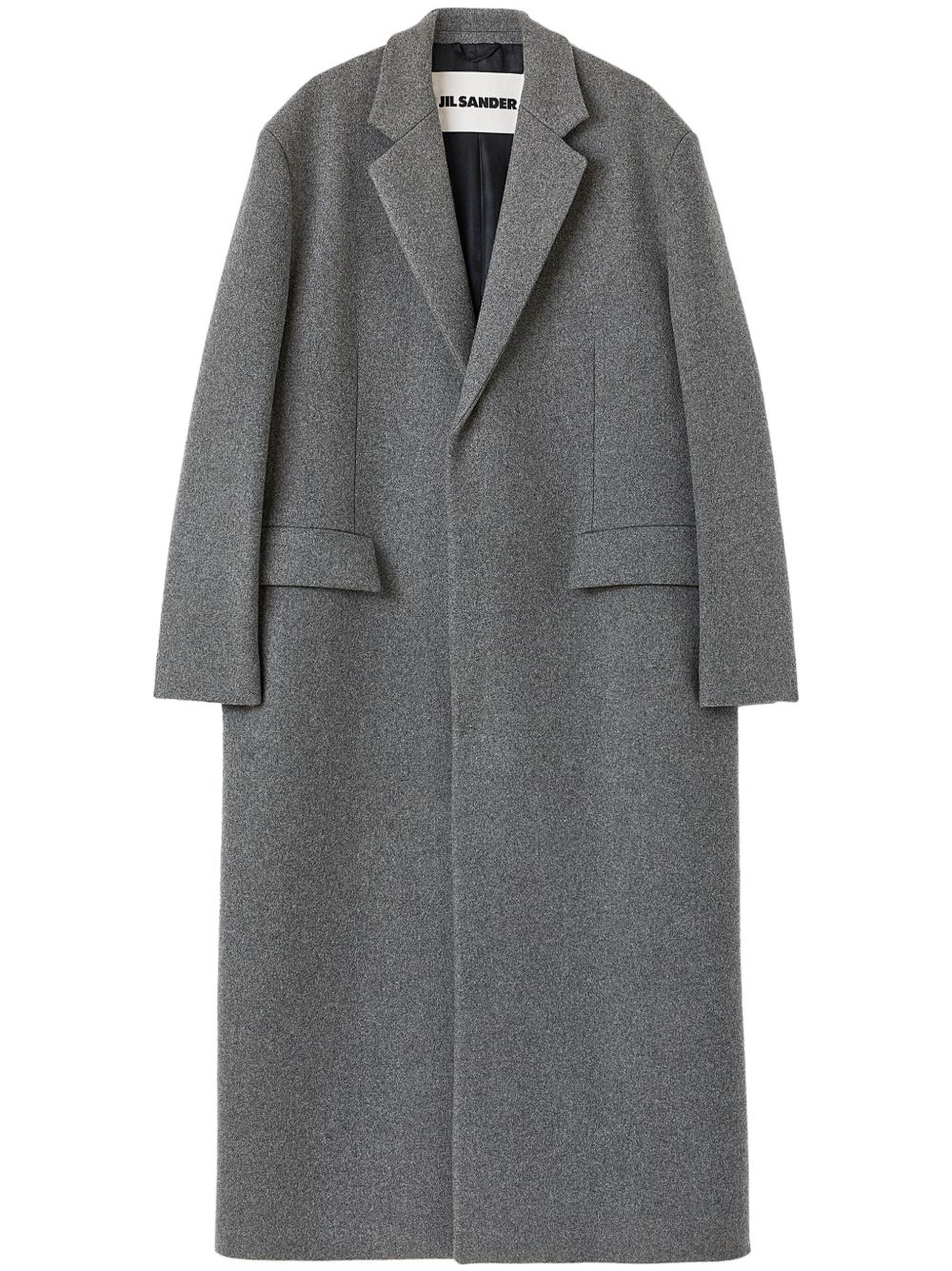 Jil Sander 单排扣羊毛外套 - 灰色