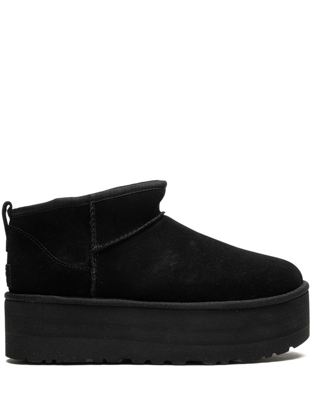 UGG Classic Ultra Mini 厚底短靴 - 黑色