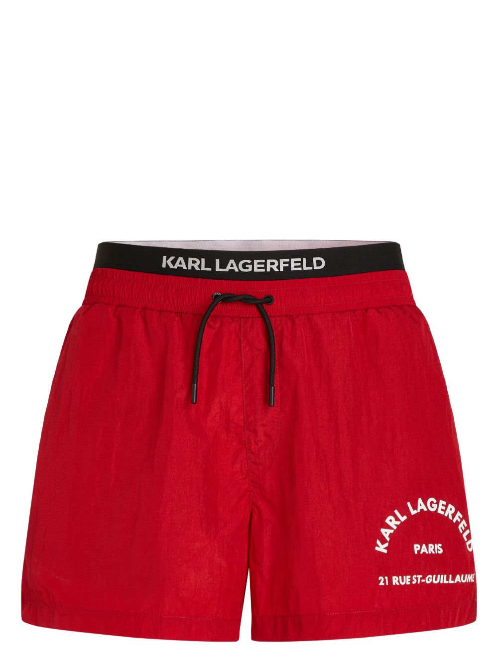 Karl Lagerfeld Rue St-Guillaume 泳裤 - 红色