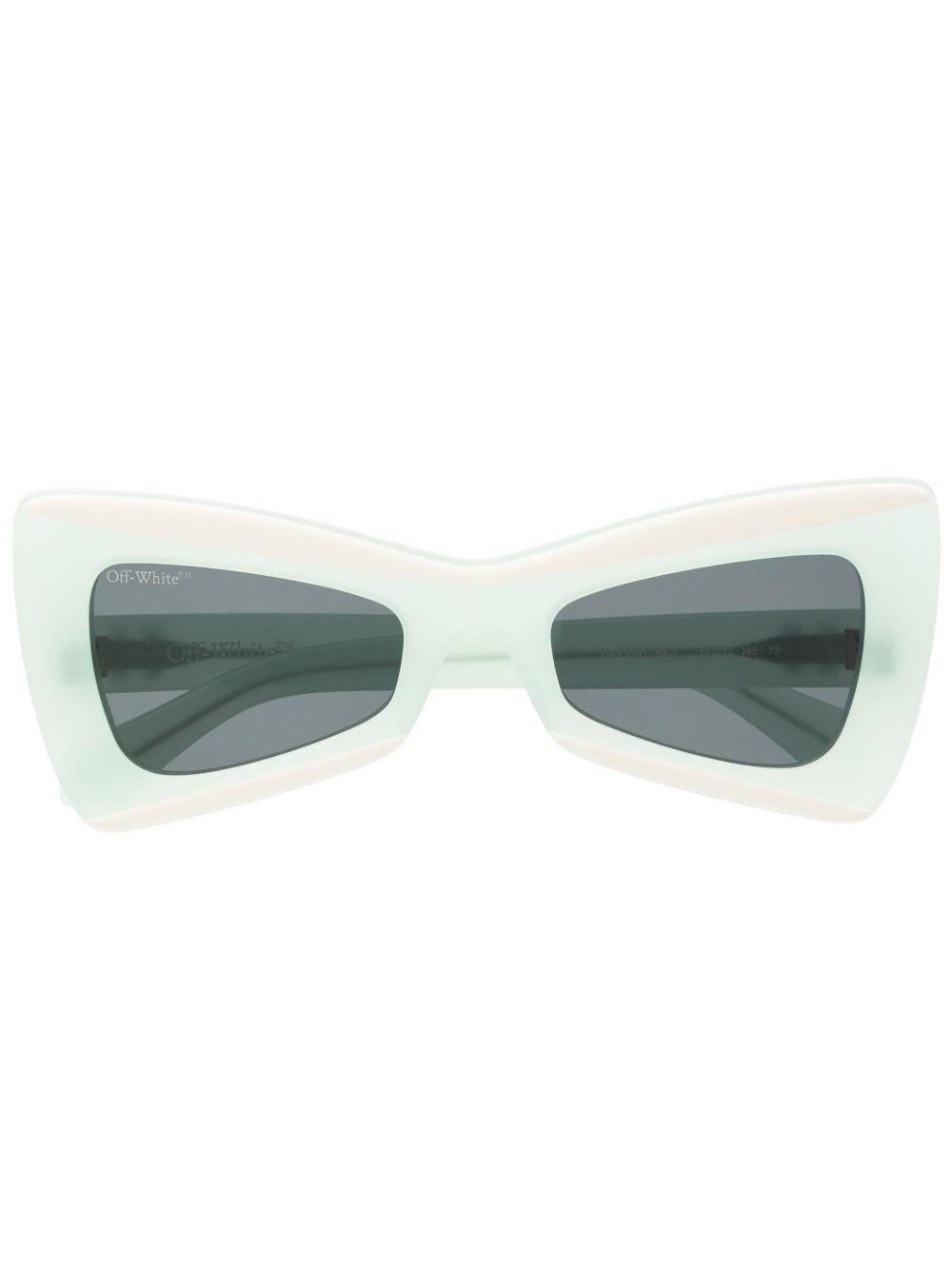Off-White Eyewear Nashville 蝴蝶镜框太阳眼镜 - 绿色