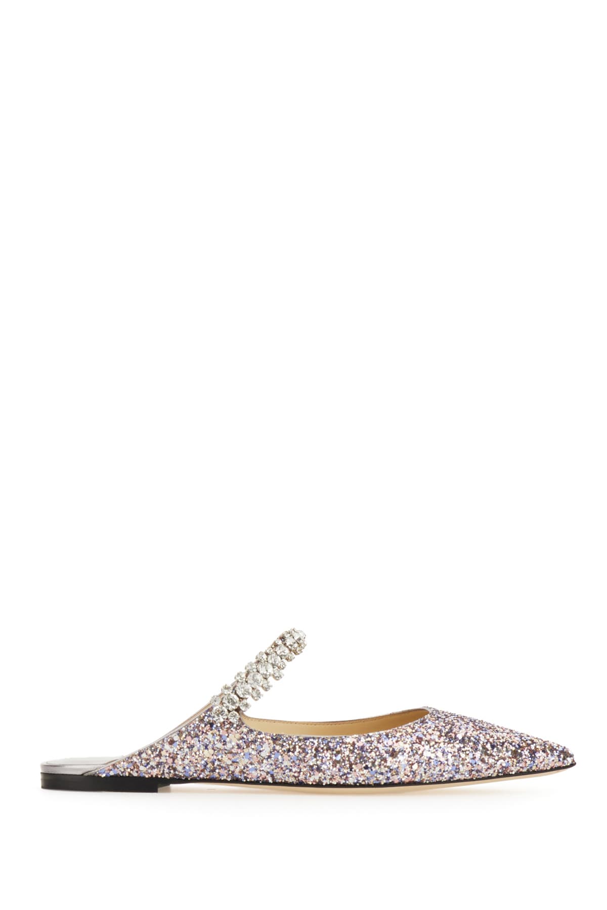 Jimmy Choo Embellished Fabric Bing Flat Ballerinas