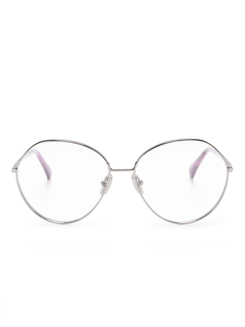 Max Mara Eyewear 圆框眼镜 - 银色