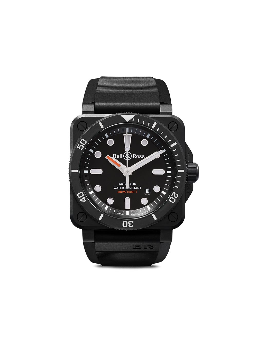 Bell & Ross BR 03-92 Diver Matte Black 42毫米腕表 - 黑色