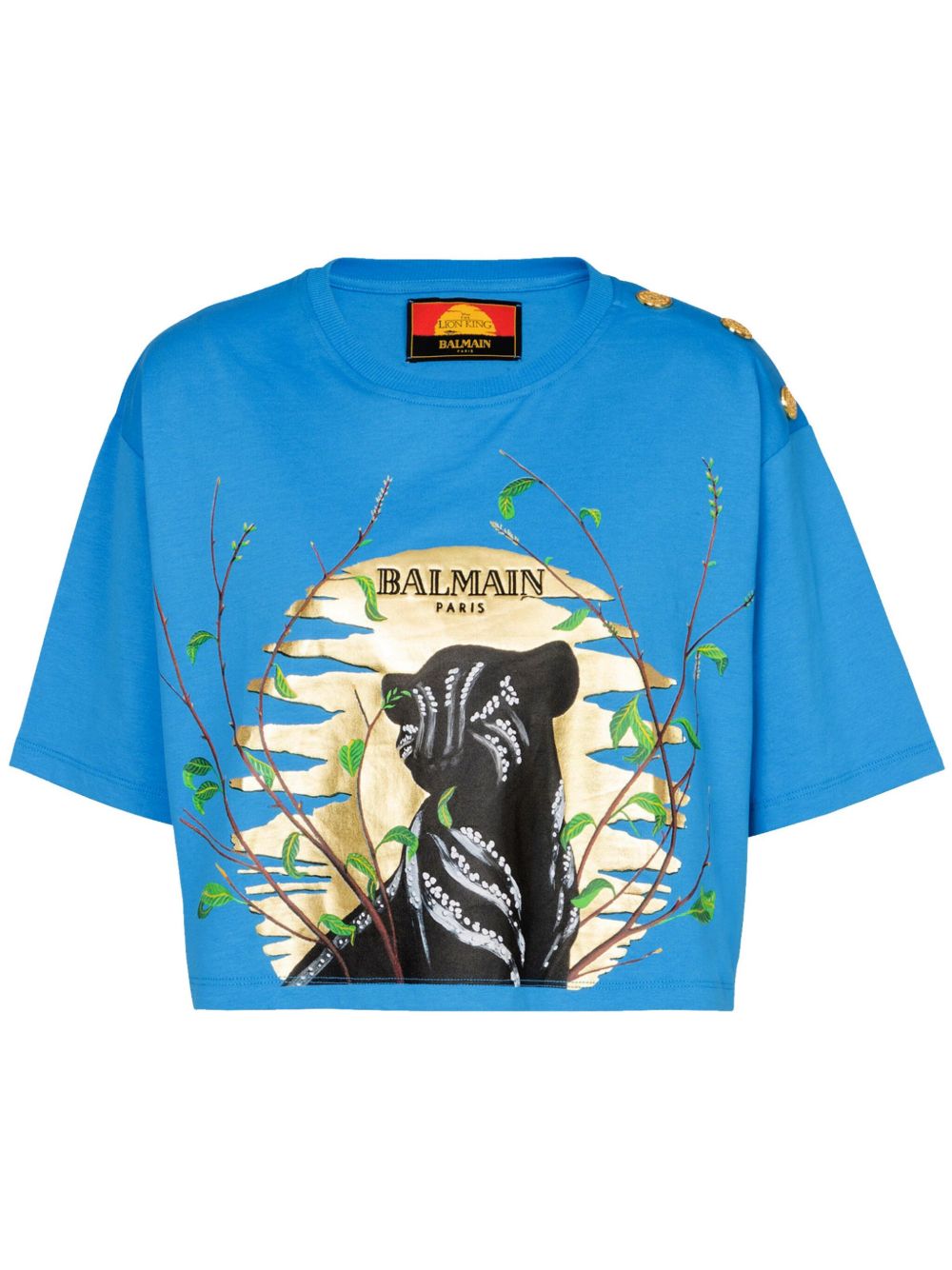 Balmain x Disney The Lion King T恤 - 蓝色