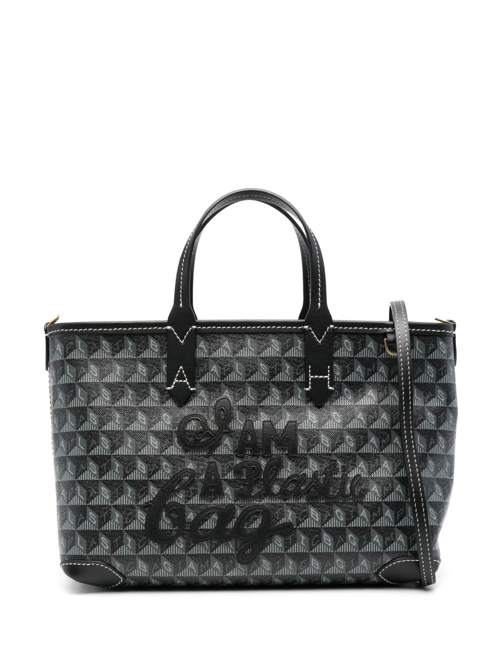 Anya Hindmarch I Am A Plastic Bag 迷你托特包 - 黑色