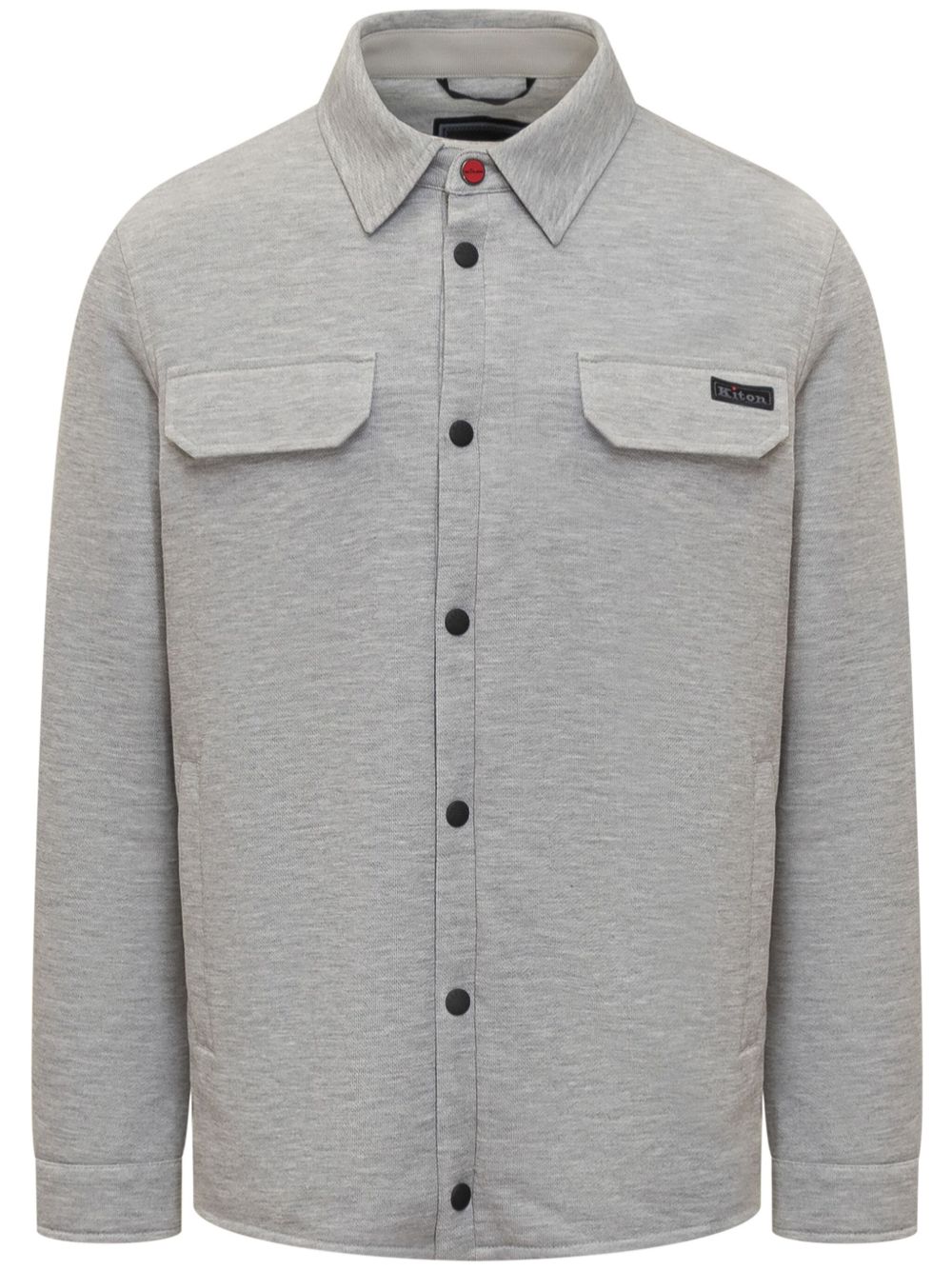 Kiton 平纹针织衬衫 - 灰色