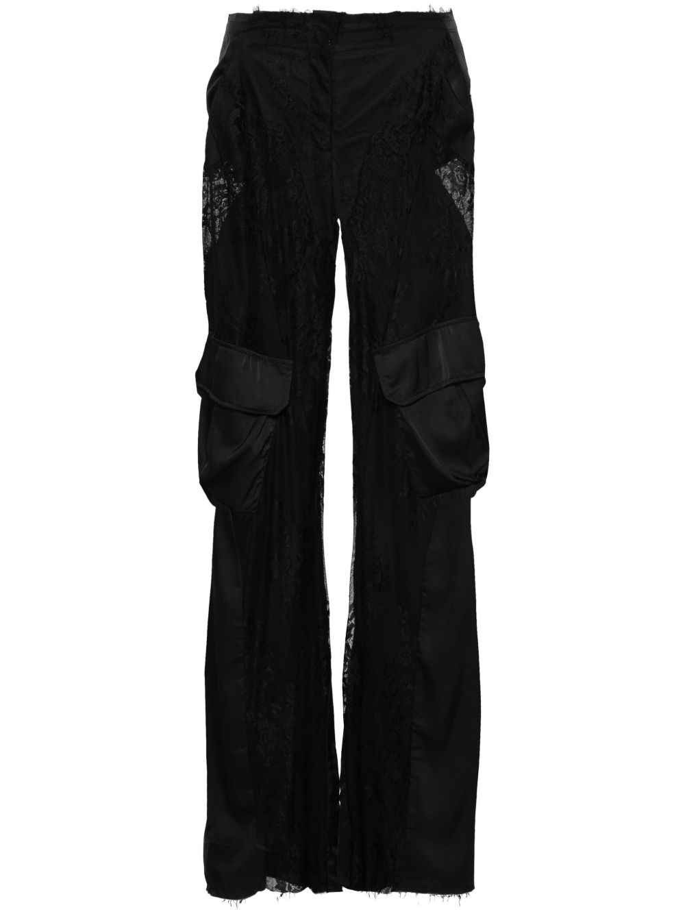 Atu Body Couture x Rue Ra 蕾丝工装裤 - 黑色