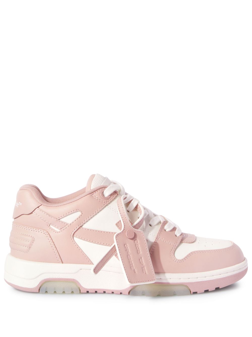 Off-White Out Of Office 皮质运动鞋 - 白色