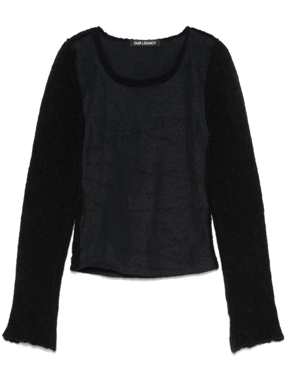 OUR LEGACY Inverse Roundneck 毛衣 - 黑色