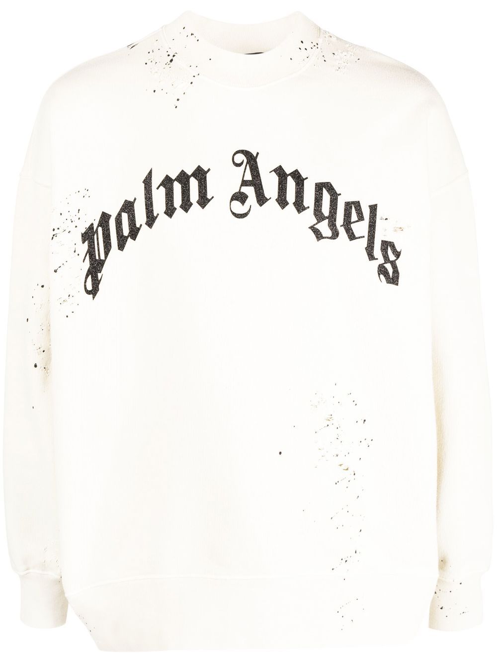 Palm Angels logo印花仿旧效果卫衣 - 中性色