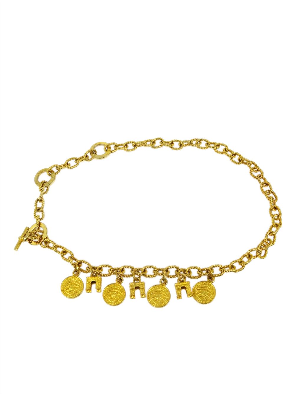 Céline Pre-Owned Medallion 搭链腰带（1990-2000年代典藏款） - 金色