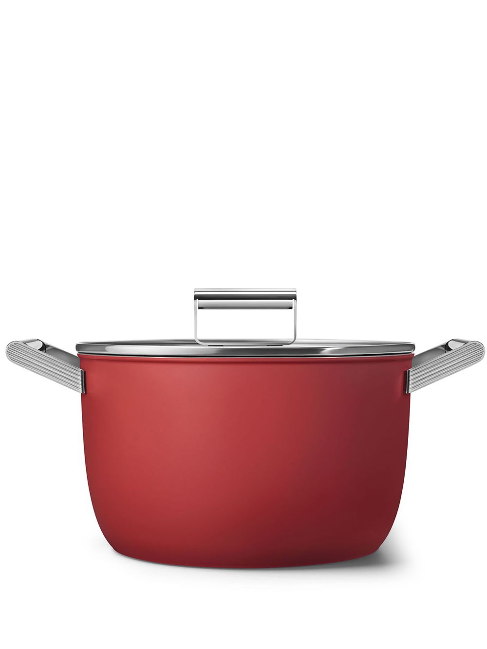 Smeg Casserole 带盖砂锅（26厘米） - 红色