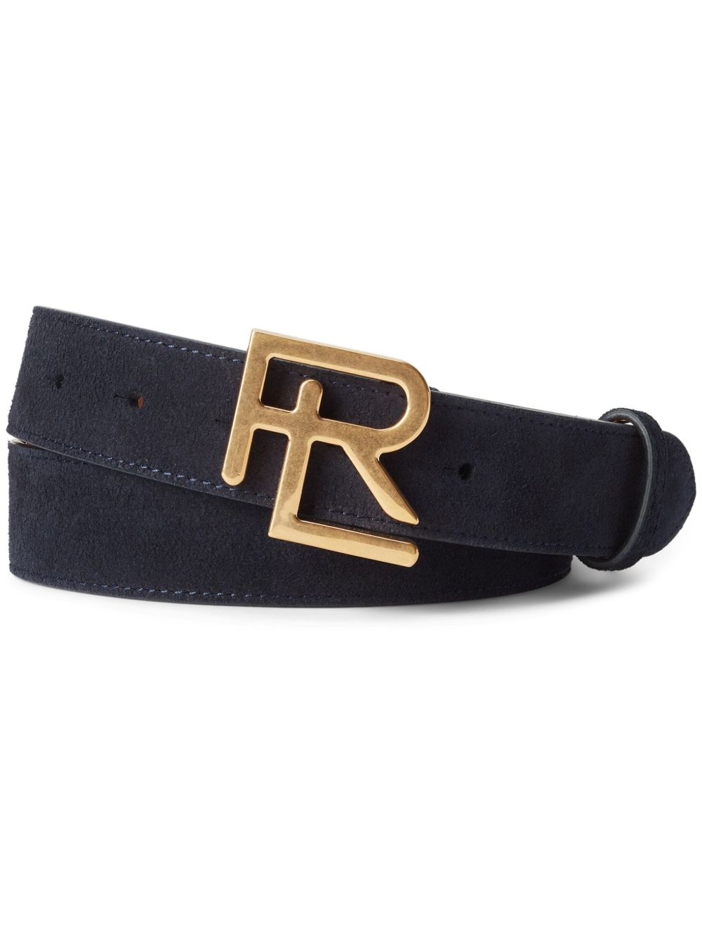 Ralph Lauren Purple Label logo标牌腰带 - 蓝色