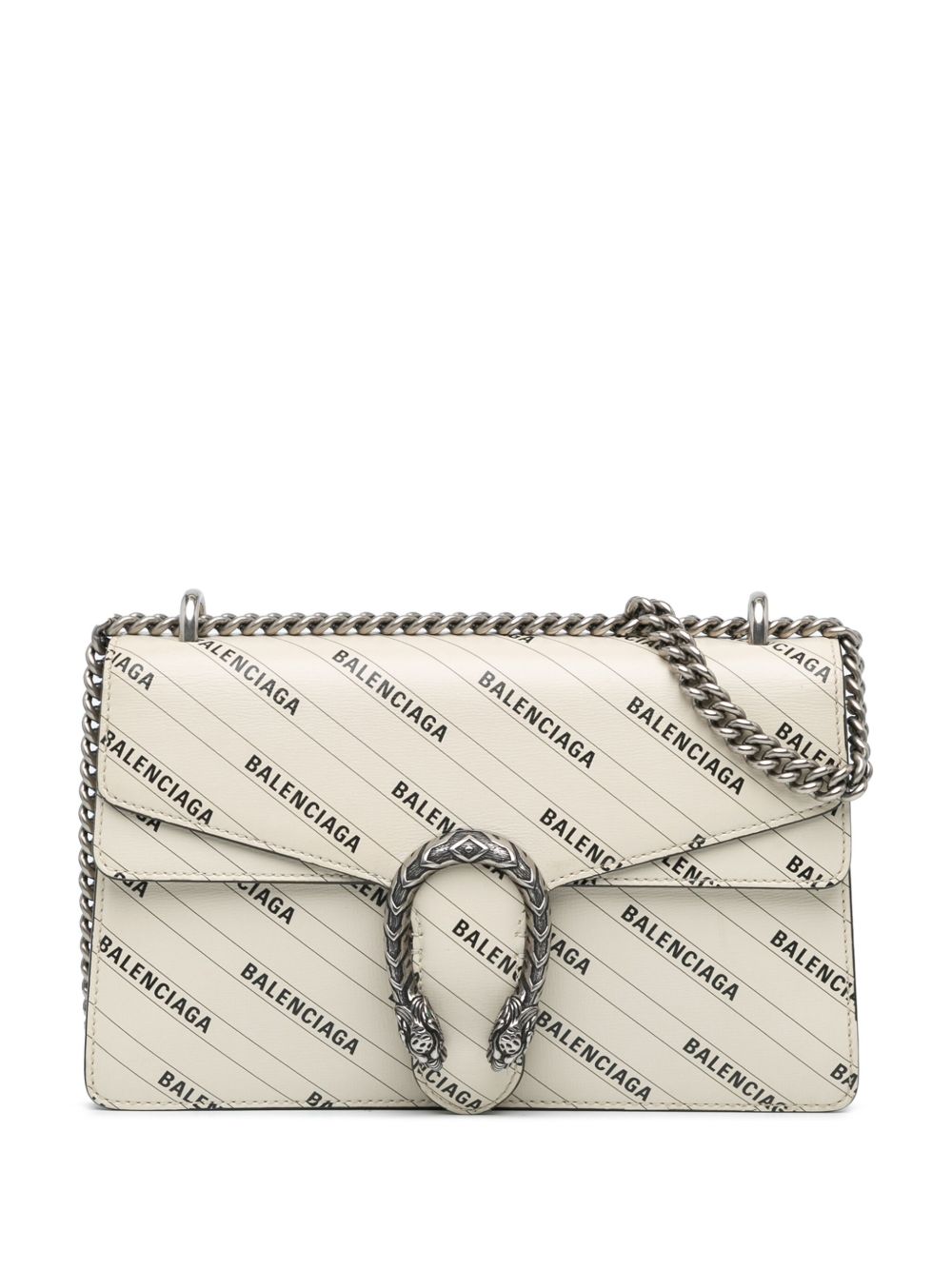 Gucci Pre-Owned The Hacker Project Dionysus 小号皮质单肩包（2016-2024年典藏款） - 白色
