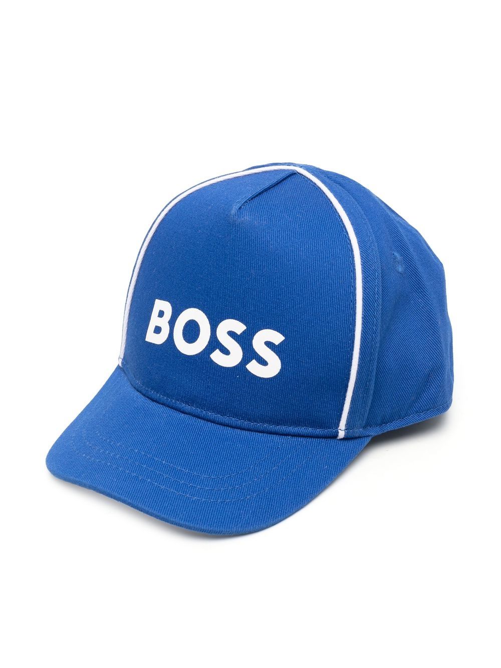 BOSS Kidswear logo印花棒球帽 - 蓝色