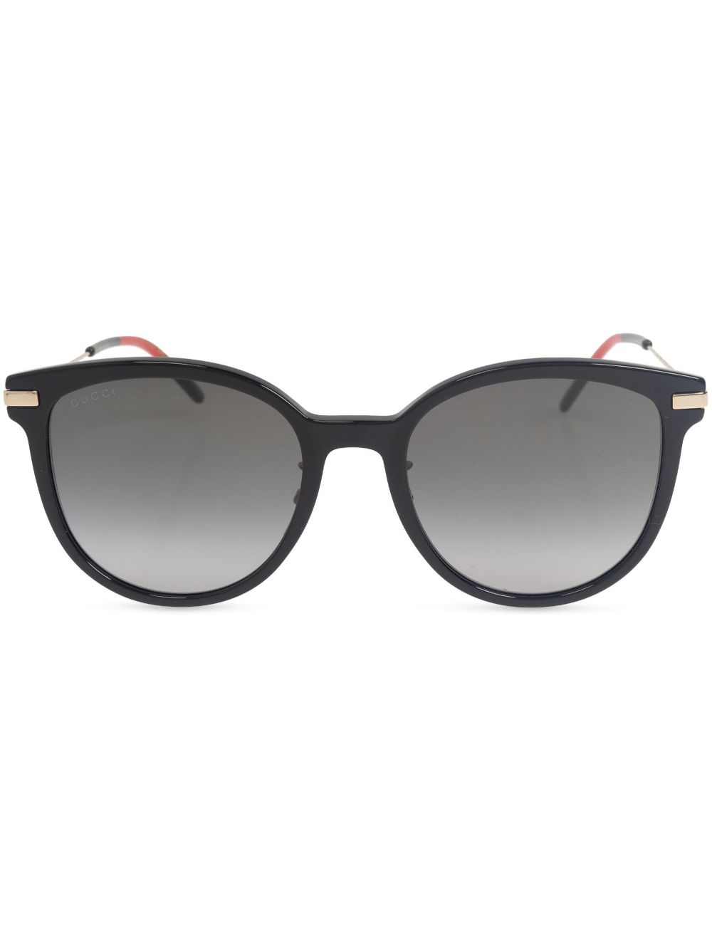 Gucci Eyewear 猫眼框太阳眼镜 - 黑色