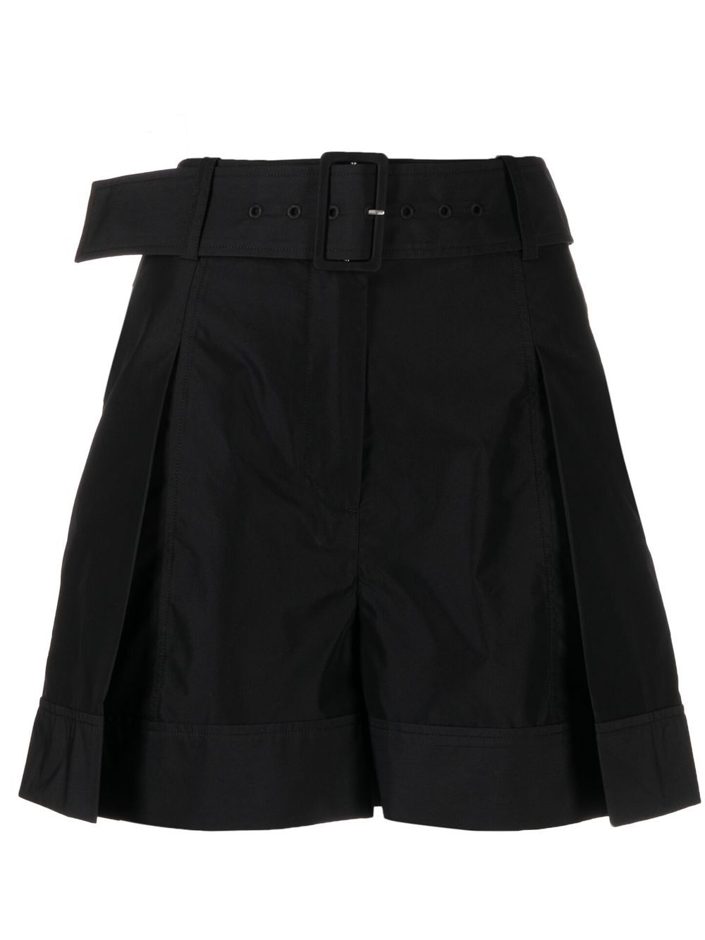 3.1 Phillip Lim 褶饰细节束腰短裤 - 黑色