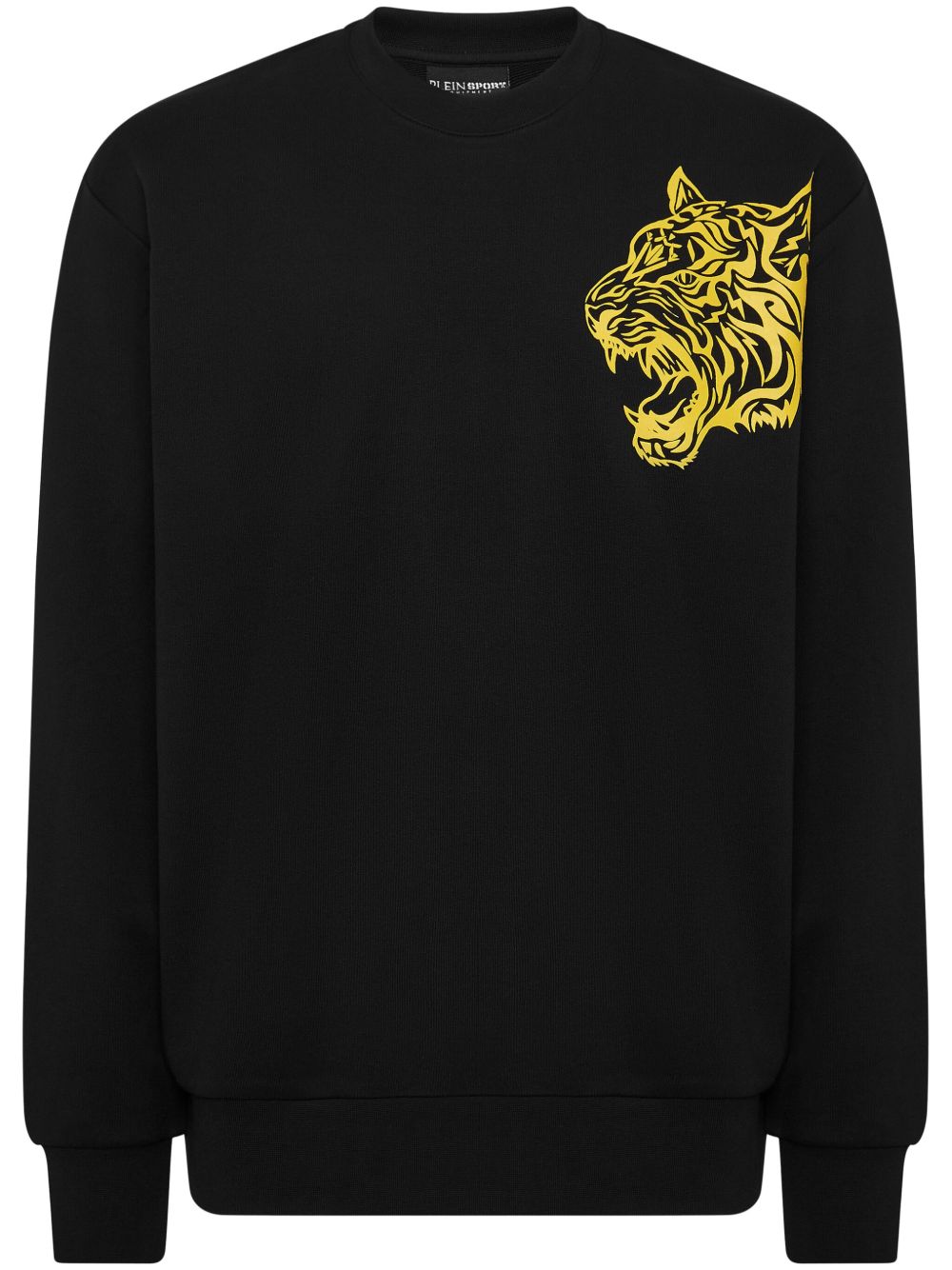 Plein Sport Tiger 圆领卫衣 - 黑色