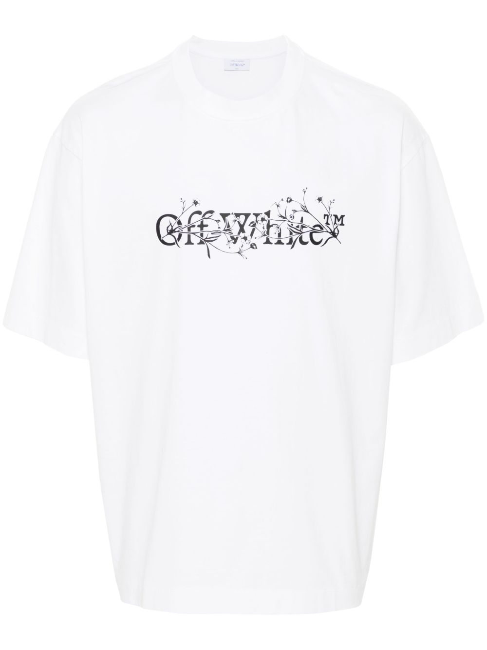 Off-White Bookish Flower Skate T恤 - 白色
