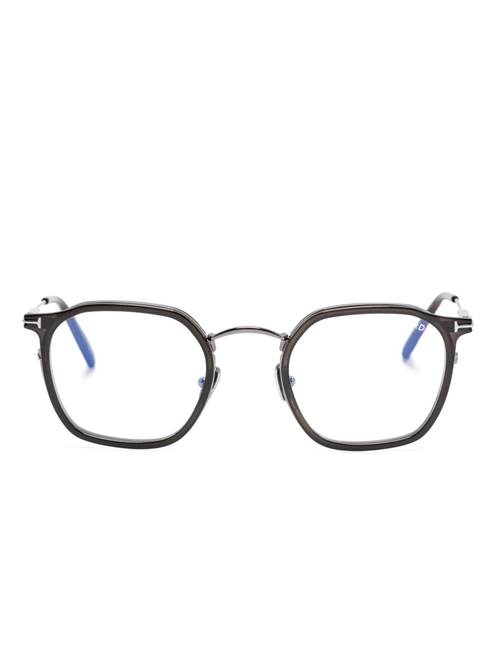 TOM FORD Eyewear 方框眼镜 - 褐色