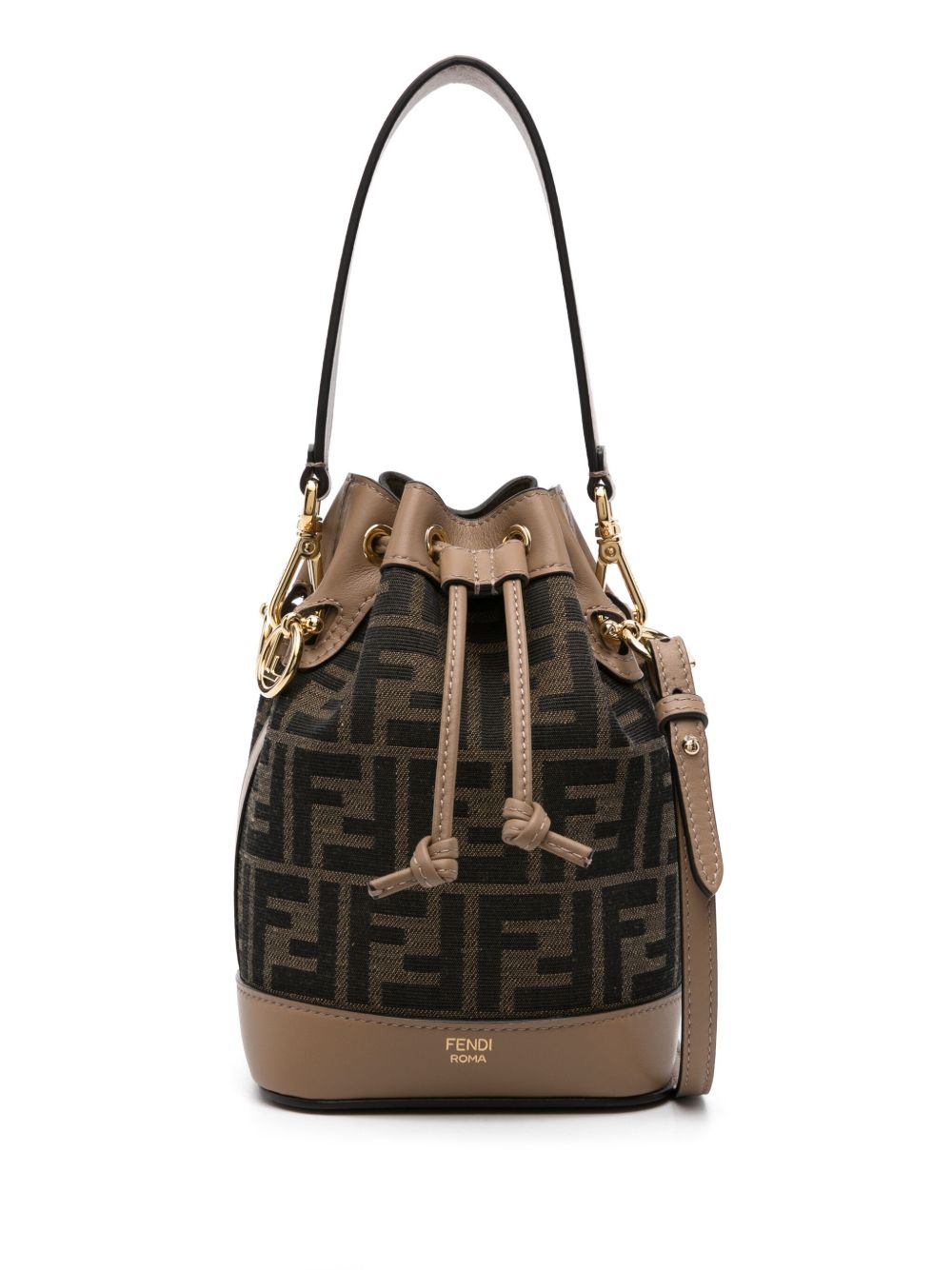 FENDI Mon Tresor 小号水桶包 - 褐色