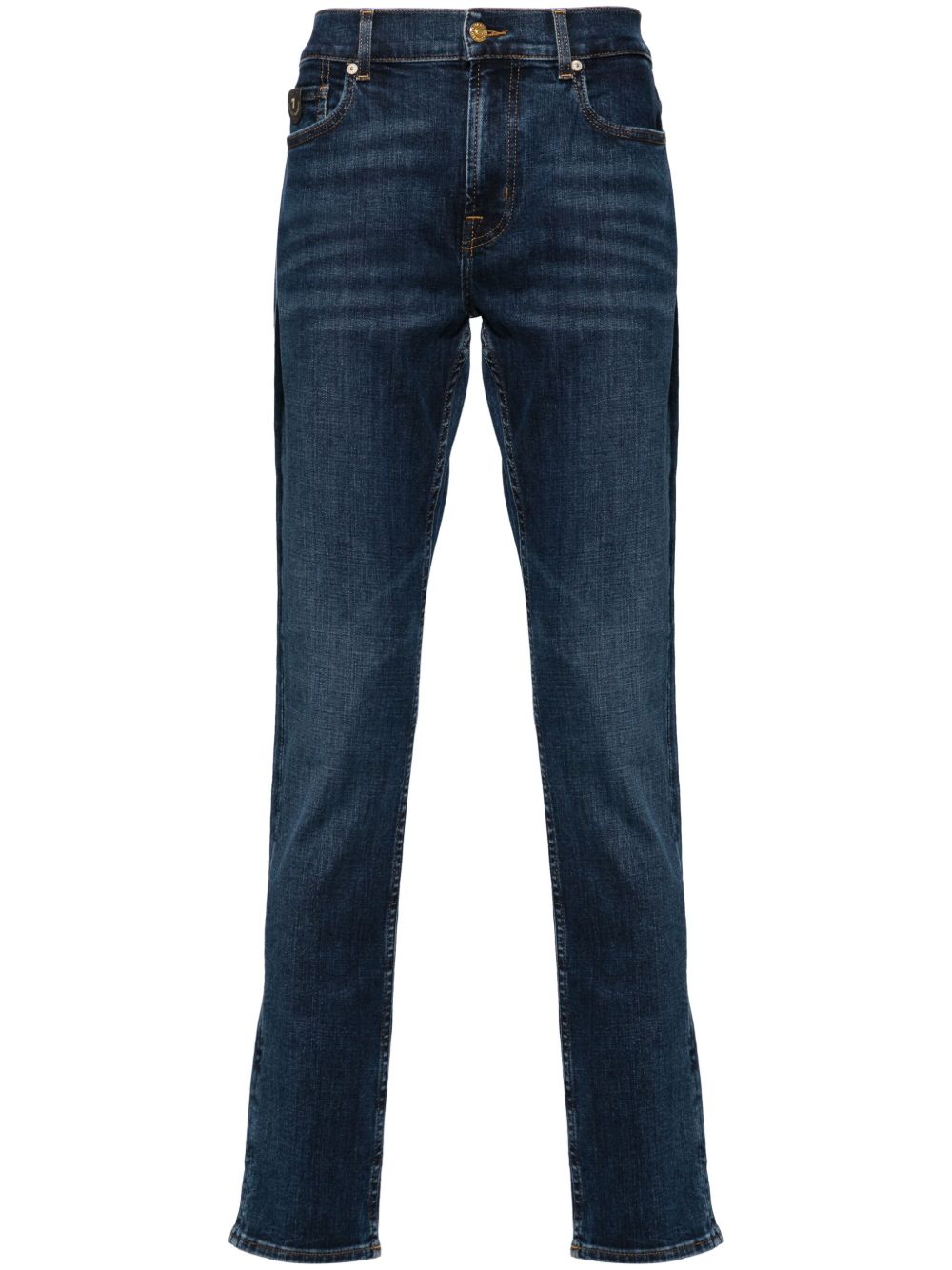 7 For All Mankind Paxtyn 中腰紧身牛仔裤 - 蓝色