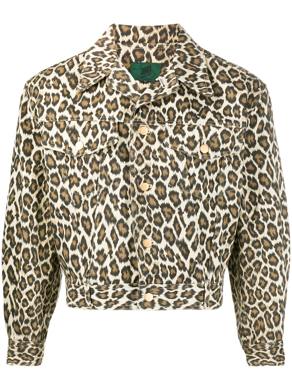 Jean Paul Gaultier Pre-Owned 豹纹夹克 - 黄色