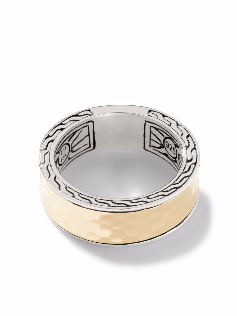 John Hardy 18K黄金和纯银 Classic Chain 戒指 - 金色