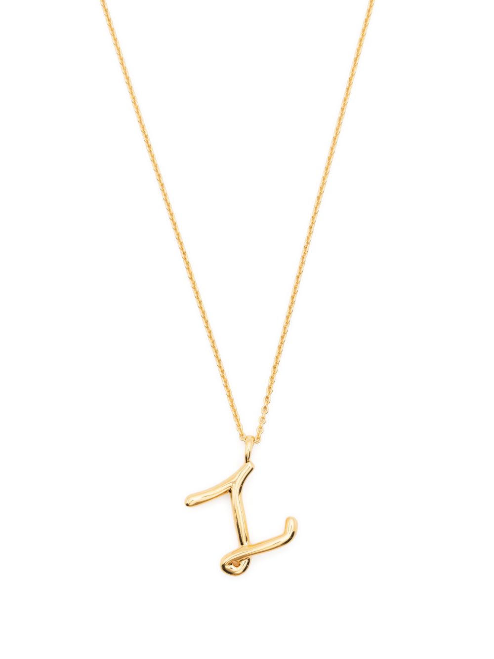 Missoma Curly Molten Initial 项链 - 金色