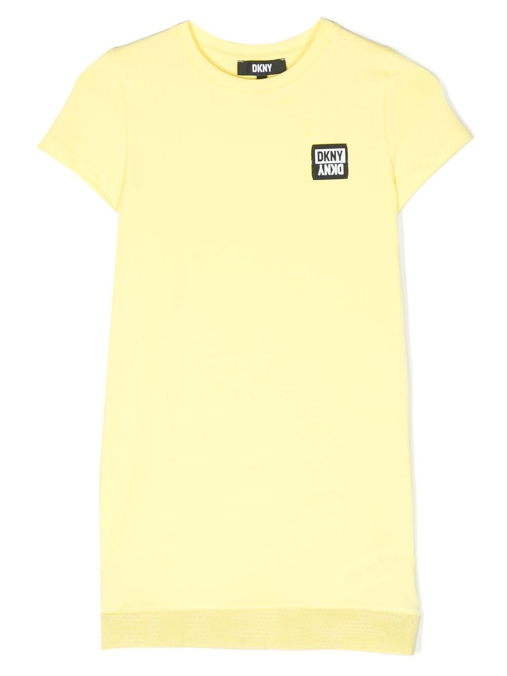Dkny Kids 短袖连衣裙 - 黄色